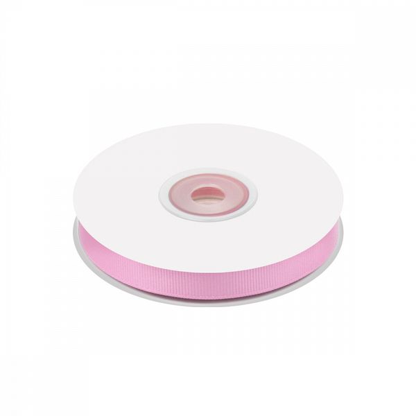 Лента репсовая (в рубчик) 10.0 мм цв. F133 розовый уп.22.86м (±1м)