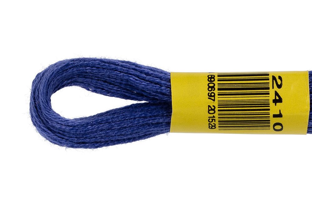 Мулине ПНК им.Кирова цв.2410 синий, Россия, 24 мотка по 8 метров