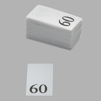 Этикетка-размерник, белый, 10х20 мм, 100 шт, 60