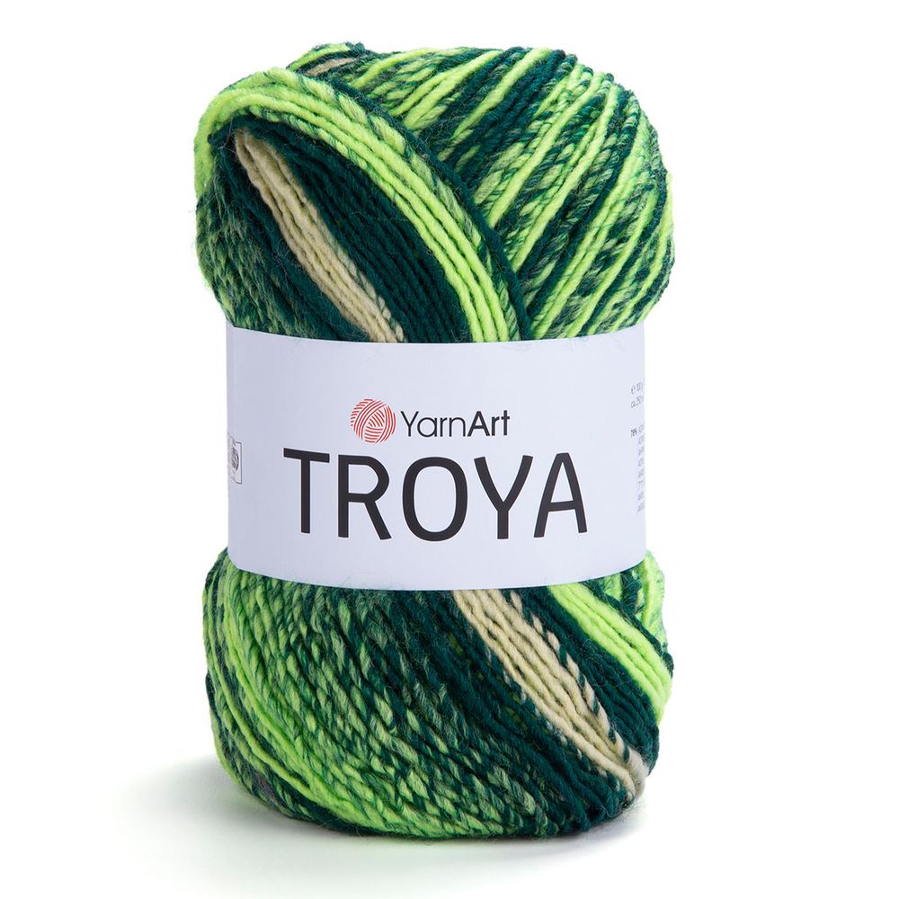 Пряжа YarnArt (ЯрнАрт) Troya / уп.5 мот. по 100 г, 250 м, 2109 секционный