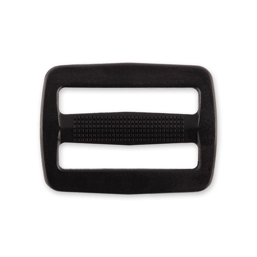 Пряжка двухщелевая 32 мм, 10 шт, черный, Gamma SAR001