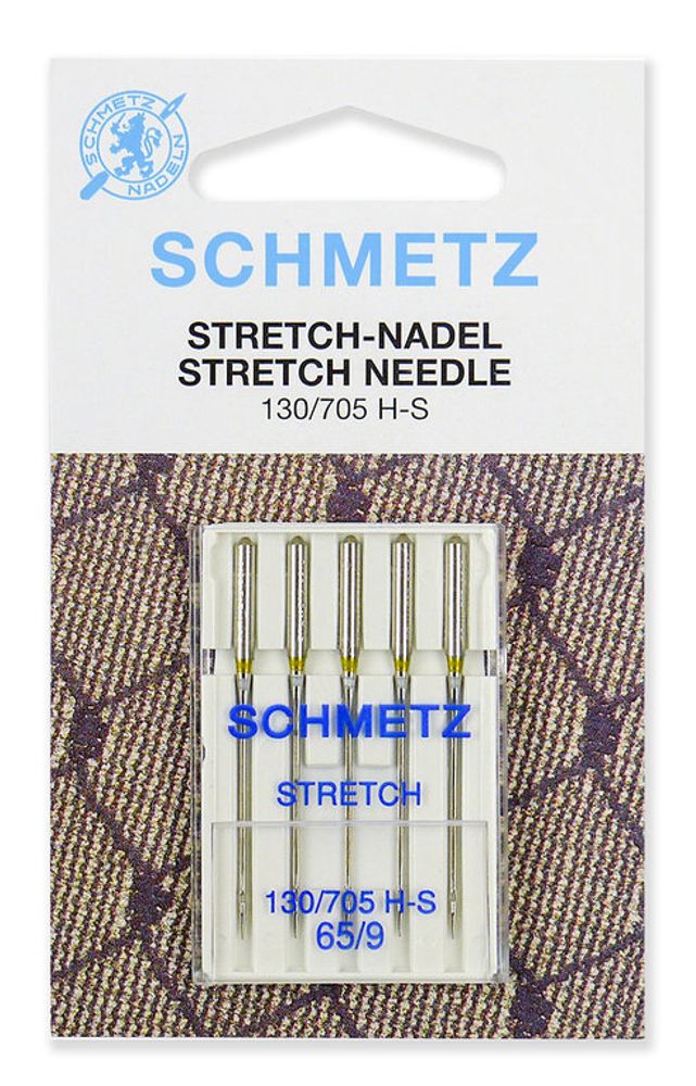 Иглы для швейных машин стрейч Schmetz №65, 5шт, 22:80.FB2.VJS, 10 блист.