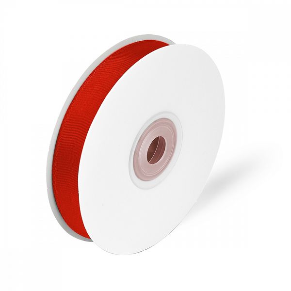 Лента репсовая (в рубчик) 15.0 мм / 22.8±1 метра, 235 красный, Magic4Hobby