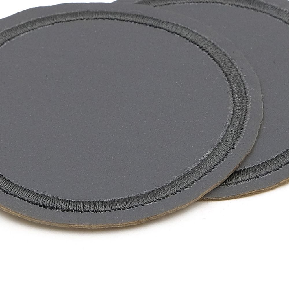 Термоаппликация светоотражающая Круг, d60 мм, LA421, 4 шт