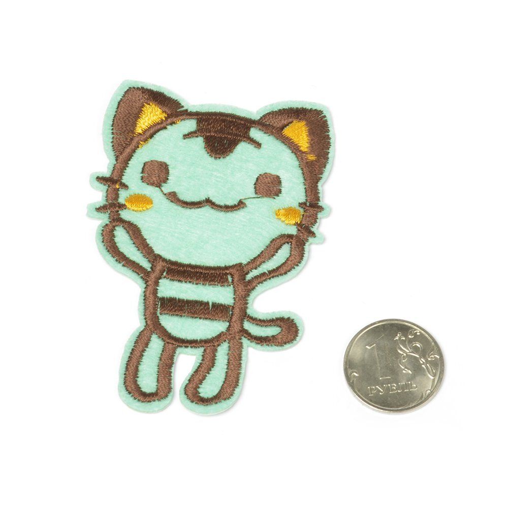 Термоаппликация MG-R1713.3 цв.3 Кот 8х5 см 50 шт Термоаппликация MG-R1713.3 цв.3 Кот 8х5 см 50 шт