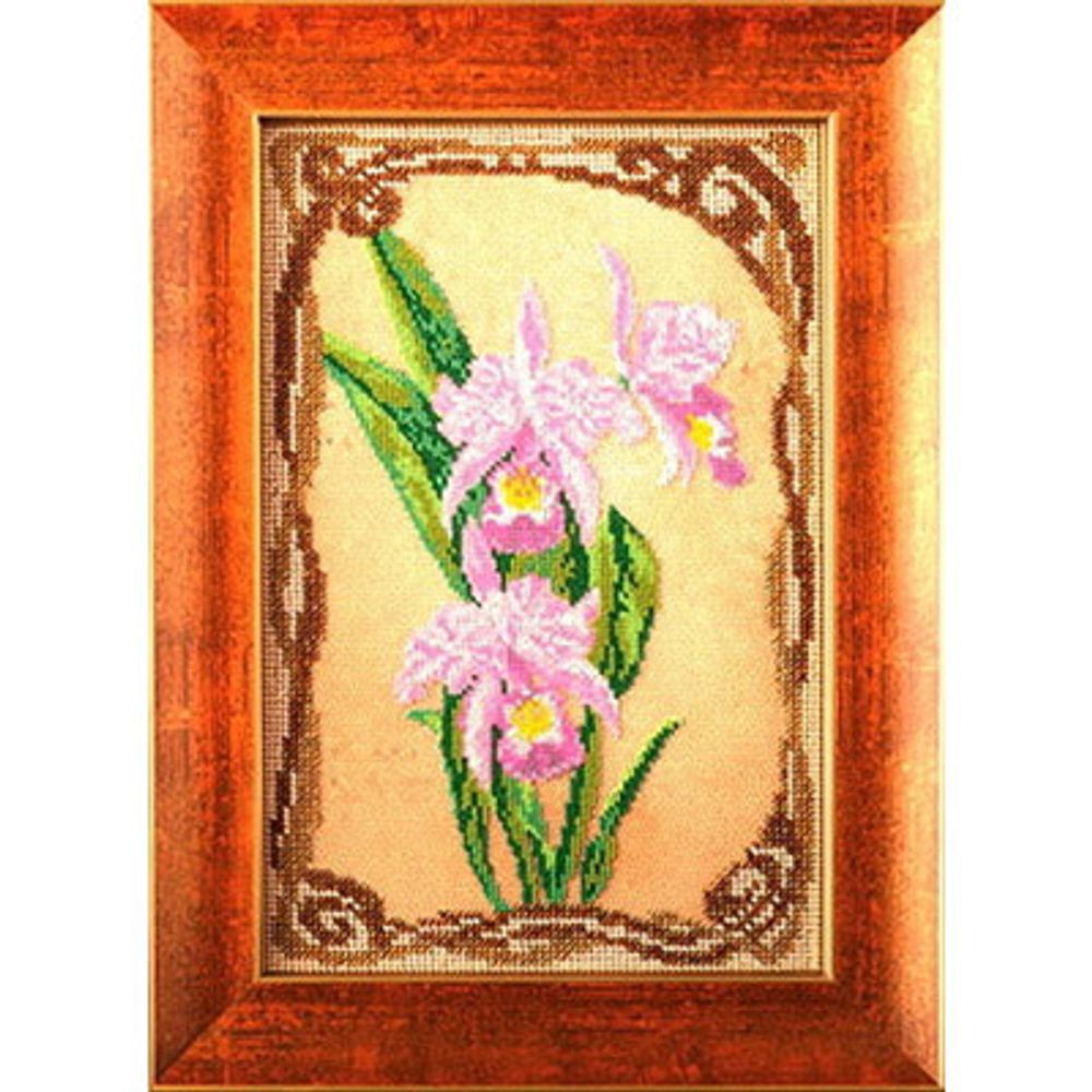 Кроше (Радуга бисера), Грациозные орхидеи, 17х26 см
