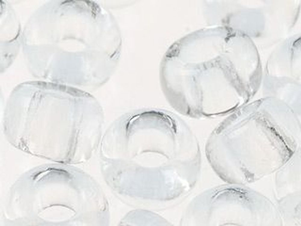 Бисер Preciosa 10/0 (2.3 мм), 1х50 г, прозрачный, цв. 00050