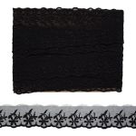 Кружево капроновое 50 мм / 6.8 м (±4 см) 0574-2016, черный