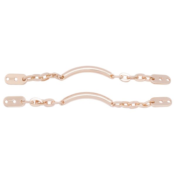 Цепочка-вешалка 105х7 мм, металл, Gold золото, 2 шт, MB196