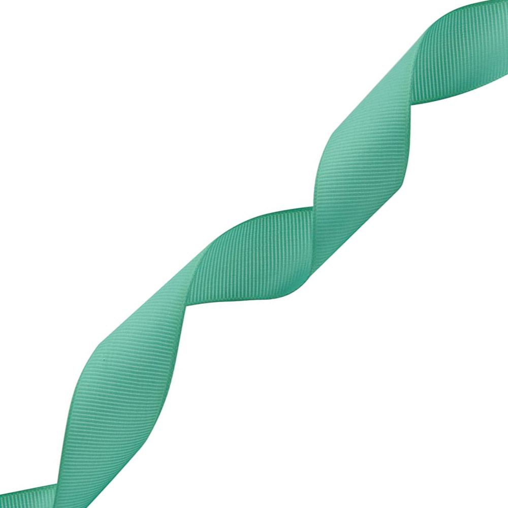 Лента репсовая (в рубчик) 25.0 мм, 121 бирюзовый, уп.18,28 м