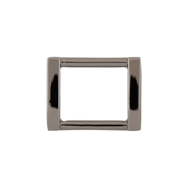 Рамка прямоугольная металл 28х22 мм, литая, 10 шт, 06 черн.никель, Gamma GH 08/20