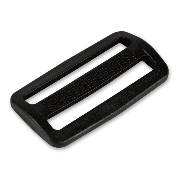 Пряжка двухщелевая пластик 50 мм, 100 шт, черный, Gamma SAR001