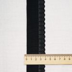 Кружево эластичное (стрейч) 40 мм / 13.72 метра, черный, 3AR3781