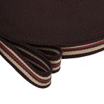 Стропа (ременная лента) 30 мм / 50 метров, с принтом 2-сторонняя, 1217 бежевый/черный, 3Al361