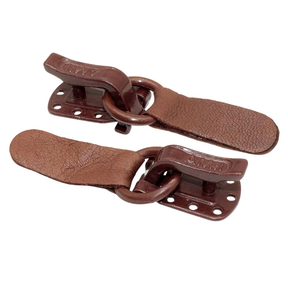 Крючок шубный Amii 50 мм, RAL 8017, 50 шт, св.коричневый