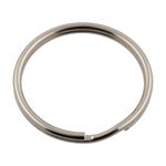 Кольцо для ключей и брелоков ⌀30 мм, металл, 04 никель, Gamma GH 107/30, 20 шт