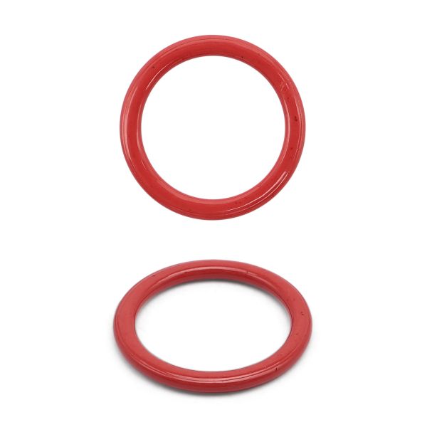 Кольца для бюстгальтера металл ⌀9.5 мм, 20 шт, C820 красный, ГВ800