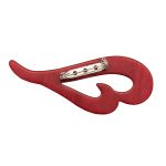 Брошь декоративная col.08, ярко-красный /TOS/