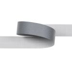 Лента светоотражающая (катафотная) [cpl:380], 15 мм / 50 метров, 65% п/э, 35% х/б, серый, Gamma JF9001