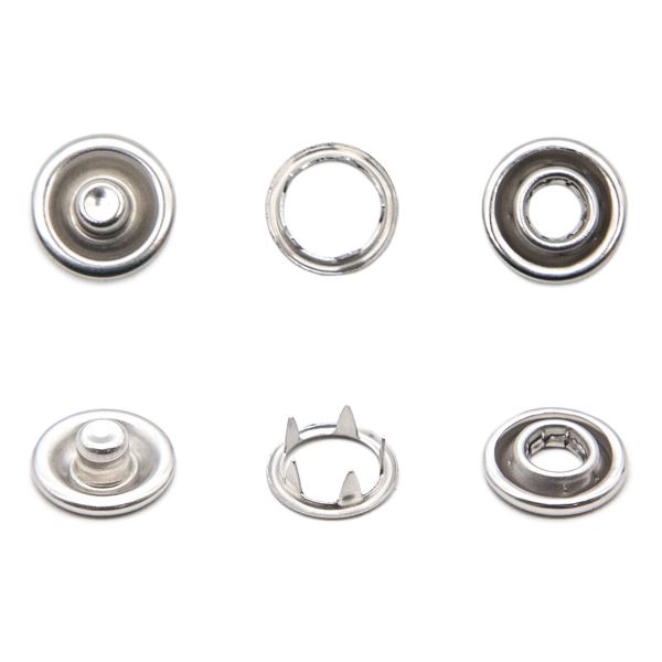 Кнопка рубашечная (джерси) открытая ⌀10.5 мм, ≈144 шт, МЕТАЛЛ, никель, NEW STAR