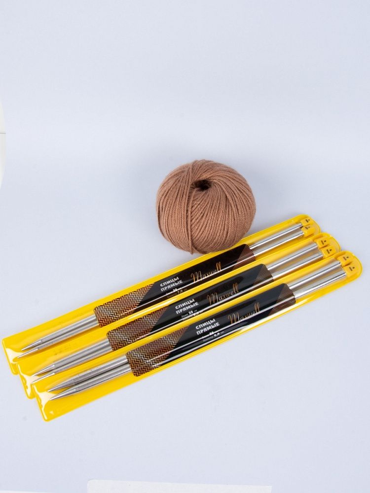 Набор прямых спиц для вязания Maxwell Gold 35 см (7.0 мм, 8.0 мм, 9.0 мм)