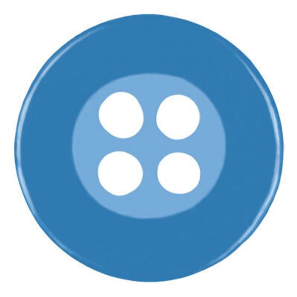 Пуговицы 2 прокола блузочные 11 мм, 36 шт, 168 голубой, Blitz DRN 0059