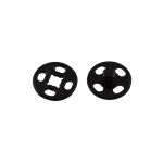 Кнопка пришивная пластик ⌀10 мм, 10 шт, 02 черный, Gamma PKL-10