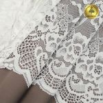 Кружево бельевое эластичное 190 мм / 3 м, 6392, цв.004 белый, Kruzhevo