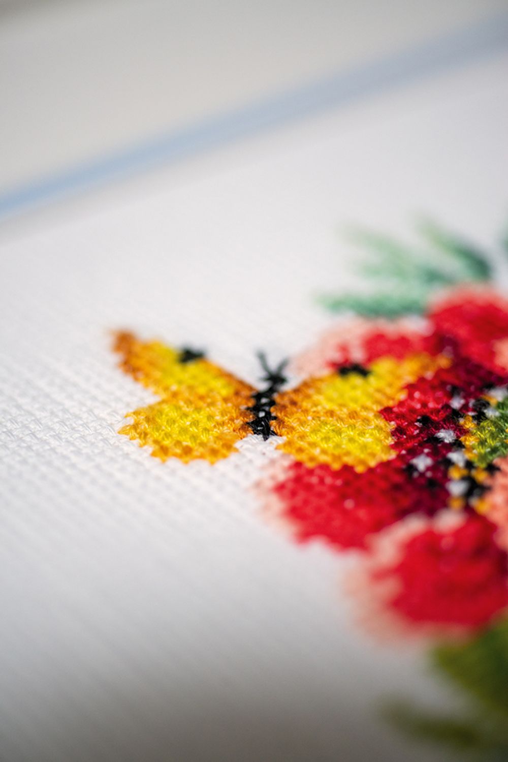 Набор для вышивания нитками Vervaco, Цветочное сердце