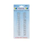 Крючки пришивные 13 мм, 24 шт, никель, Gamma HE-1