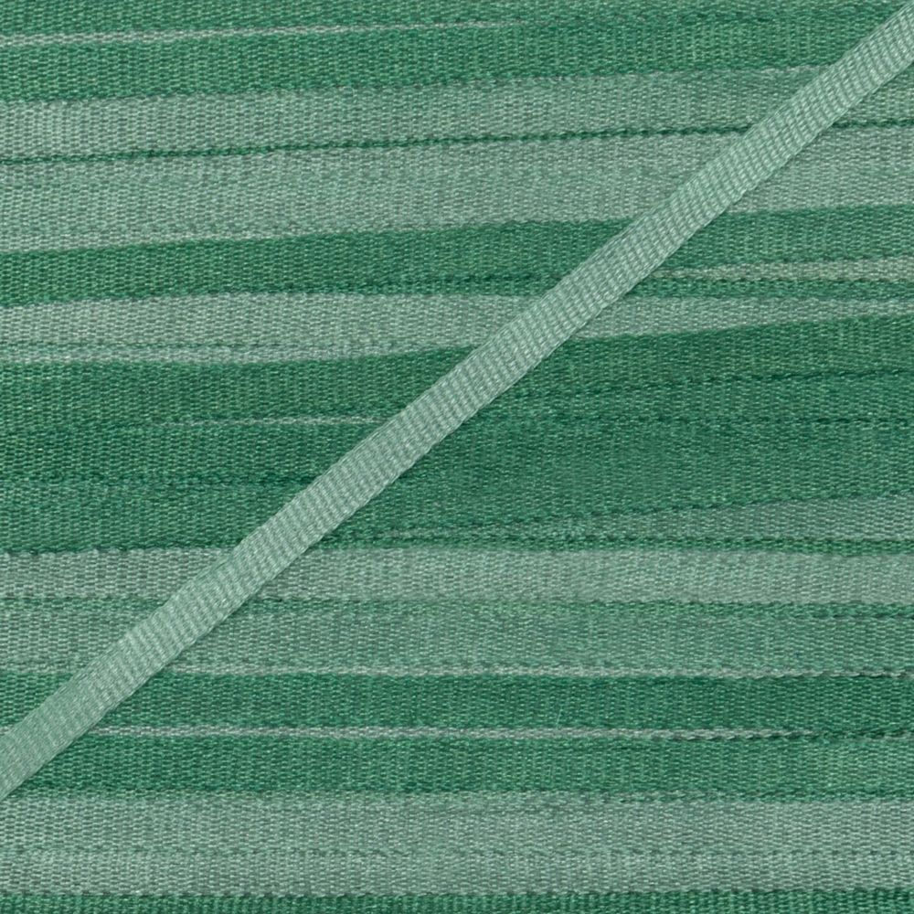 Лента (тесьма) шелковая 2.0 мм / 9.1±0.5 метров, M020 св.зеленый/зеленый, Gamma SRM-2