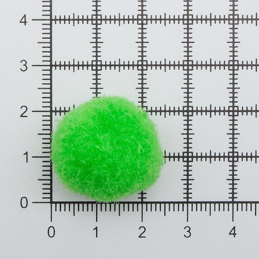 Помпоны декоративные ⌀25мм, 50 шт/упак, Astra&Craft (PA-008 зеленый)