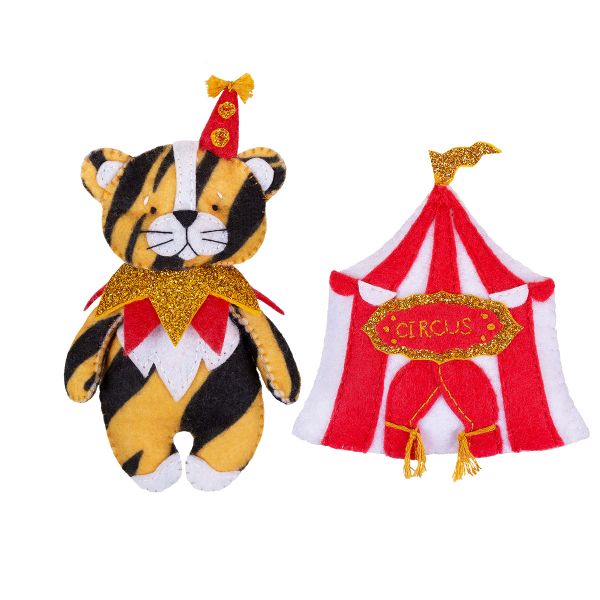 Набор для шитья игрушки Тигренок-циркач 10 см, Miadolla TF-0385