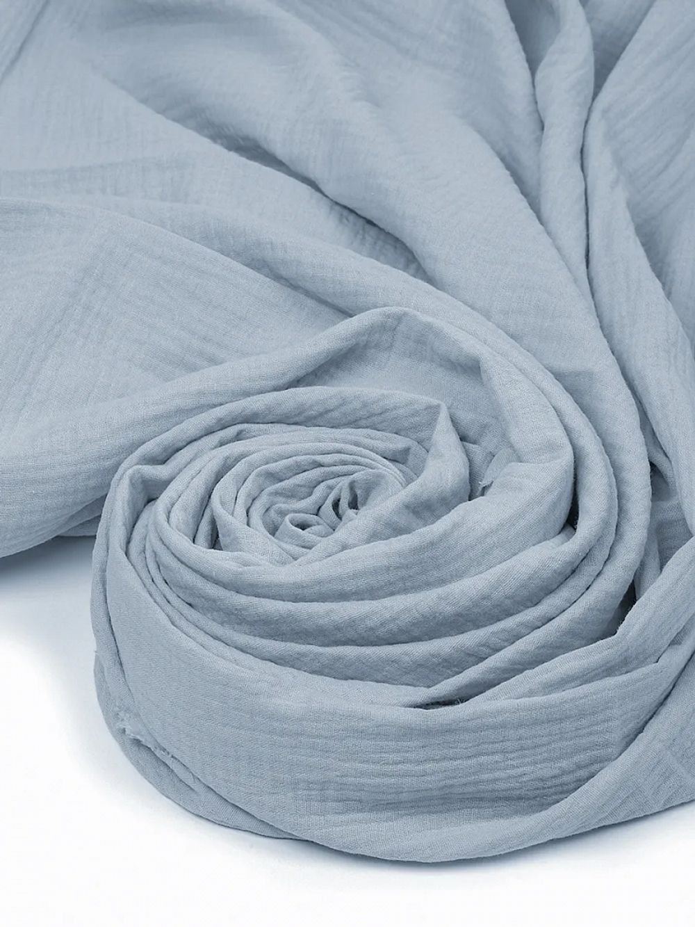 Муслин 125 г/м², 130 см / 25 метров, TBY.Mus.24723.54, цв.54 св.серый