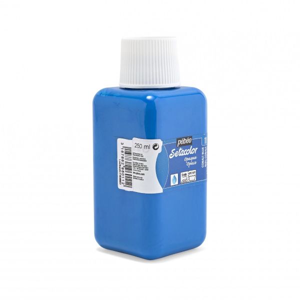 Краска для ткани непрозрачная Setacolor Opaque 250 мл, 296-011 кобальт синий, Pebeo, 296-011