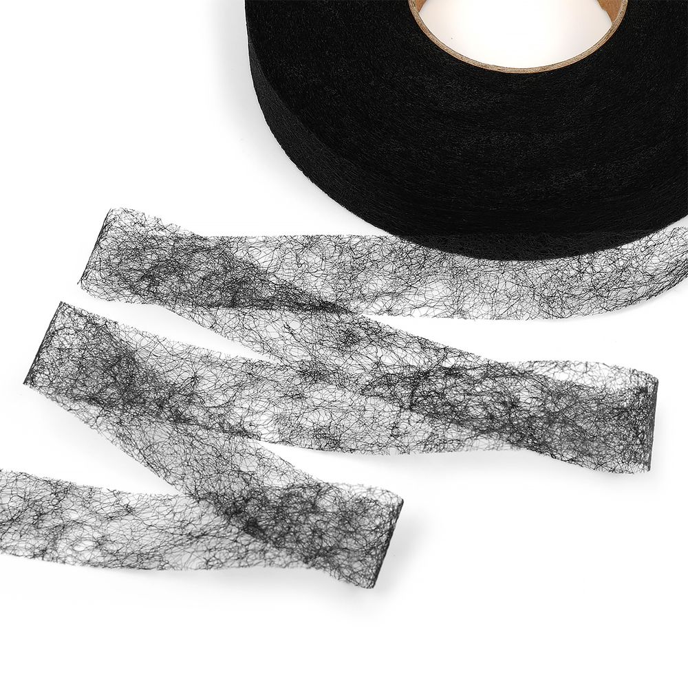 Паутинка клеевая 20 мм / 100 метров, 23 г/м², черный