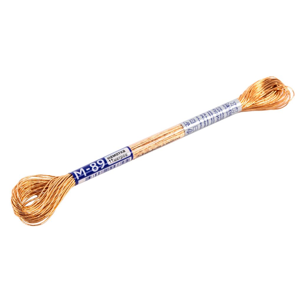 Мулине Gamma металлик JT 12 мотков по 11 метров, M-89 под старое золото, Gamma MOULINE