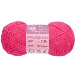 Пряжа Люблю вязать Фитнес 200 / уп.6 мот. по 50 г, 200 м, 143 ярко-розовый