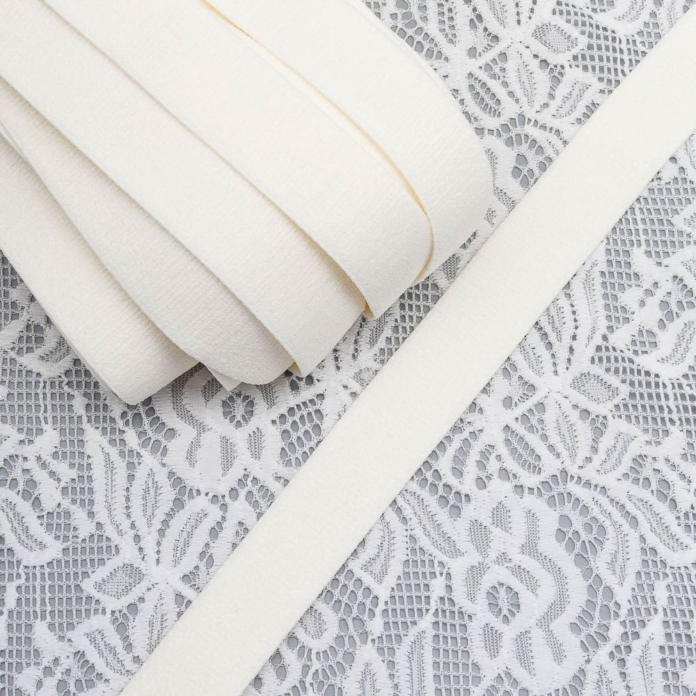 Резинка бельевая (бретелечная) 22.0 мм / 25 метров, молочный, SP7733748