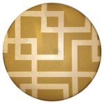 Подхваты шторные магнитные с рисунком ⌀45 мм, 1 шт, 02П золото (квадраты), Gamma