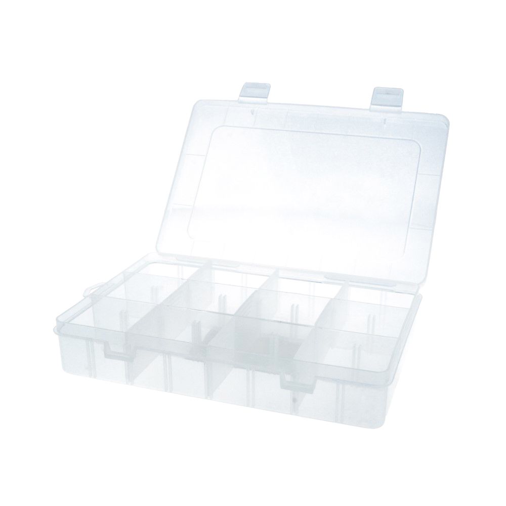 Органайзер для швейных принадлежностей 19.9х13.5х3.8 см, пластик, прозрачная, Gamma ОМ-064