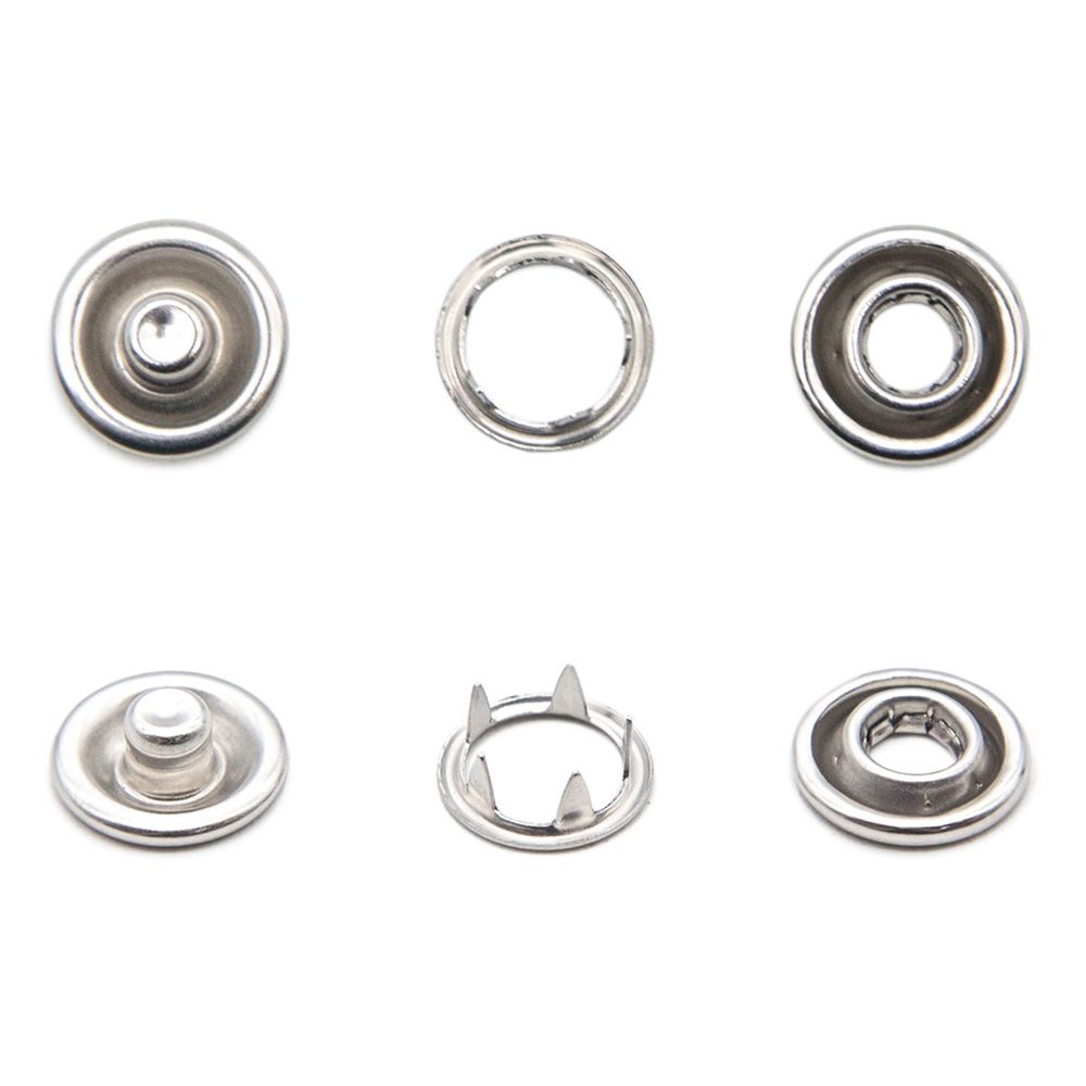 Кнопка рубашечная (джерси) открытая ⌀10.5 мм, ≈144 шт, МЕТАЛЛ, никель, NEW STAR