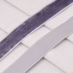 Лента бархатная (тесьма) 20.0 мм / 32.9±2 метров, 0081-1901, 189 серо-голубой