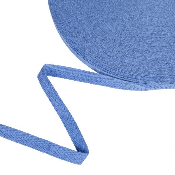 Тесьма (лента) киперная (100% х/б) 10 мм / 50 метров, голубой/blue, Gamma TCT-10