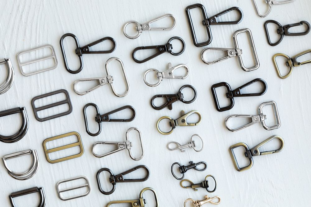 Карабин металл 13.0 мм (33х16 мм), 10 шт, 30 золото, Gamma GH 105/13/10