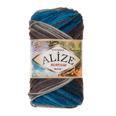 Пряжа Alize (Ализе) Burcum Batik / уп.5 мот. по 100 г, 210м, 4200 секционный A