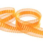 Лента капроновая (органза) гофрированная 38.0 мм / 22.5 метров, 018 оранжевый, Blitz ORV-38