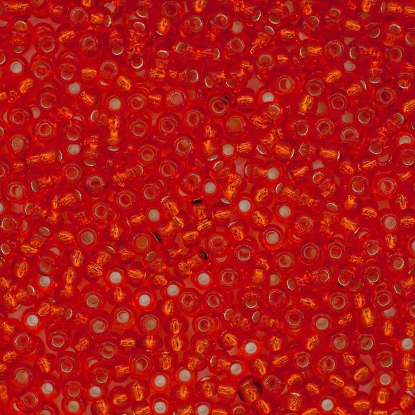 Бисер Preciosa прозрачный, серебряный центр 10/0 (2.3 мм), 100 г (5х20 г), цв. 97030