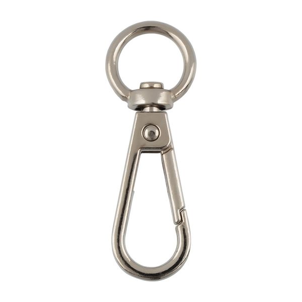 Карабин металл 13.0 мм (45х17 мм), 10 шт, 04 никель, Gamma GH 111/13/10