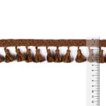 Бахрома отделочная 45.0 мм / 10 метров, с кистями, 201т.коричневый, Gamma 555